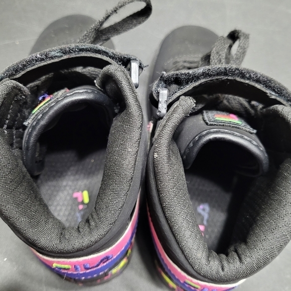 Fila Vulc Paint Drip Black And Pink Sneakers - Picture 4 of 8